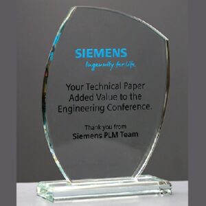 Transparent Siemens Crystal Award