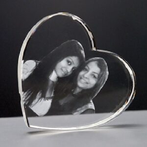 Heart Shaped Crystal Trophy