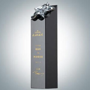 Custom Black Crystal Trophy Plaques